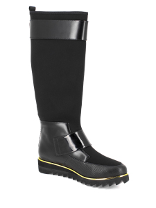10193017390 shark boot,Сапоги женские,текстиль/кожа _черный арт. 4UN.UN51963.K