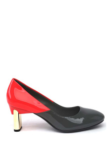 1021153503 Mira Pump,Туфли лодочки женские,лак серый/красный арт. 5UN.UN53894.K