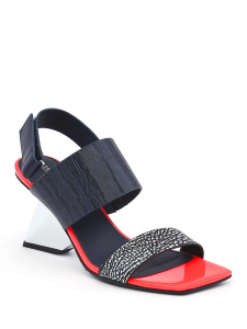1028941646 Rockit Sandal,Босоножки женские,кожа/лак черный/белый арт. 7UN.UN62716.K