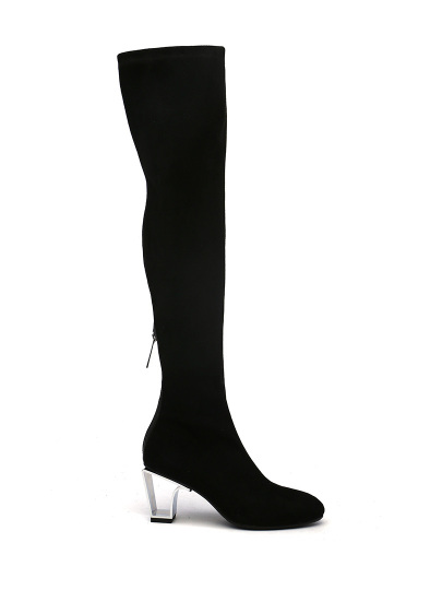 Женские демисезонные ботфорты united nude 102460135 icon tall boot mid,ботфорты женские,велюр иск. _черный черные артикул 6un.un59327. в интернет магазине английской обуви UnitedNude.ru