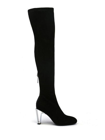 Женские демисезонные ботфорты united nude 102450135 icon tall boot hi,ботфорты женские,велюр иск. _черный черные артикул 6un.un59325. в интернет магазине английской обуви UnitedNude.ru