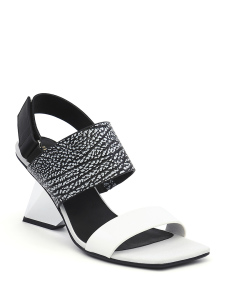 10289477112 Rockit Sandal,Босоножки женские,кожа белый/черный арт. 7UN.UN62714.K